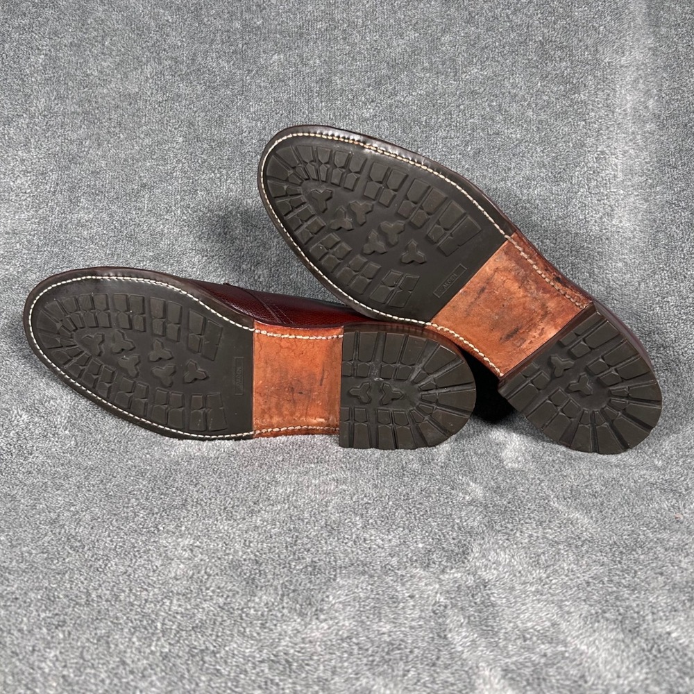 Alden 942C Dutton 3 Eyelet Blucher Brown Alpine Grain Made USA Mens 9.5 A/C - Picture 11 of 15